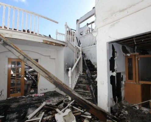 Fire-Damaged Building