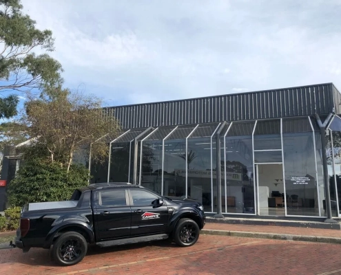 Car Parked Outside Building