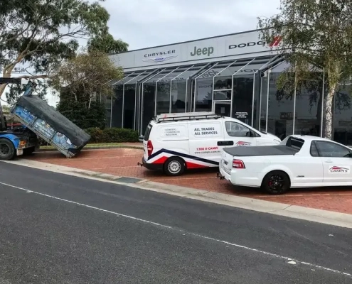 Cars Parked Outside Building
